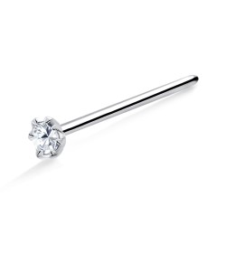 Stone Silver Straight Nose Stud NSKA-653